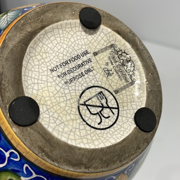 Casa Cristina pitcher  Home Collection by CBK Tuscan style colorful floral - Picture 10 of 13